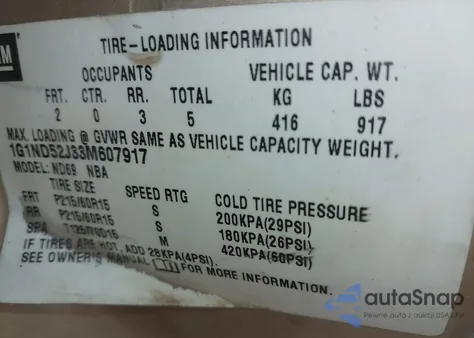 2003 Chevrolet Malibu from USA, damaged, VIN 1G1ND52J33M607917